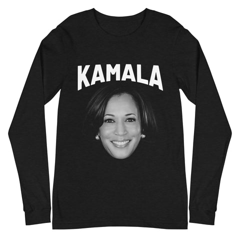 Team Kamala Long Sleeve Unisex Tee - Black