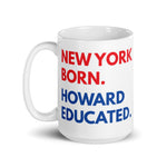 New York Born Howard White Glossy Mug