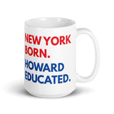 New York Born Howard White Glossy Mug