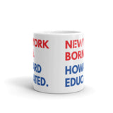 New York Born Howard White Glossy Mug