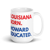 Louisiana Born Howard White Glossy Mug