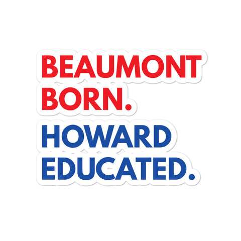 Beaumont Born Howard Kiss Cut Stickers