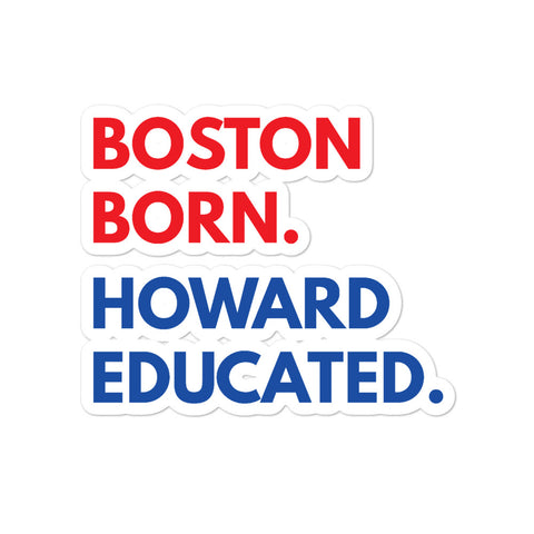 Boston Born Howard Kiss Cut Stickers