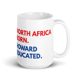 North Africa Born Howard White Glossy Mug