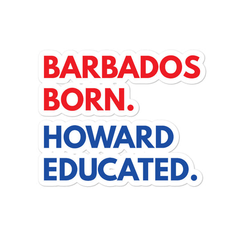 Barbados Born Howard Kiss Cut Stickers