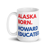 Alaska Born Howard White Glossy Mug