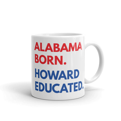 Alabama Born Howard White Glossy Mug