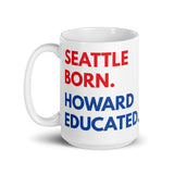 Seattle Born Howard White Glossy Mug