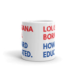 Louisiana Born Howard White Glossy Mug