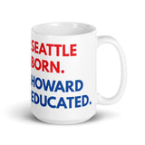 Seattle Born Howard White Glossy Mug