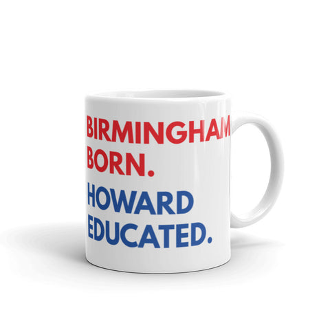 Birmingham Born Howard White Glossy Mug.