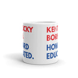 Kentucky Born Howard White Glossy Mug