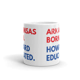 Arkansas Born Howard White Glossy Mug