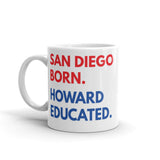 San Diego Born Howard White Glossy Mug