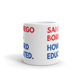 San Diego Born Howard White Glossy Mug