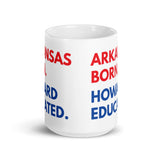 Arkansas Born Howard White Glossy Mug