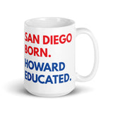 San Diego Born Howard White Glossy Mug