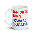 San Diego Born Howard White Glossy Mug